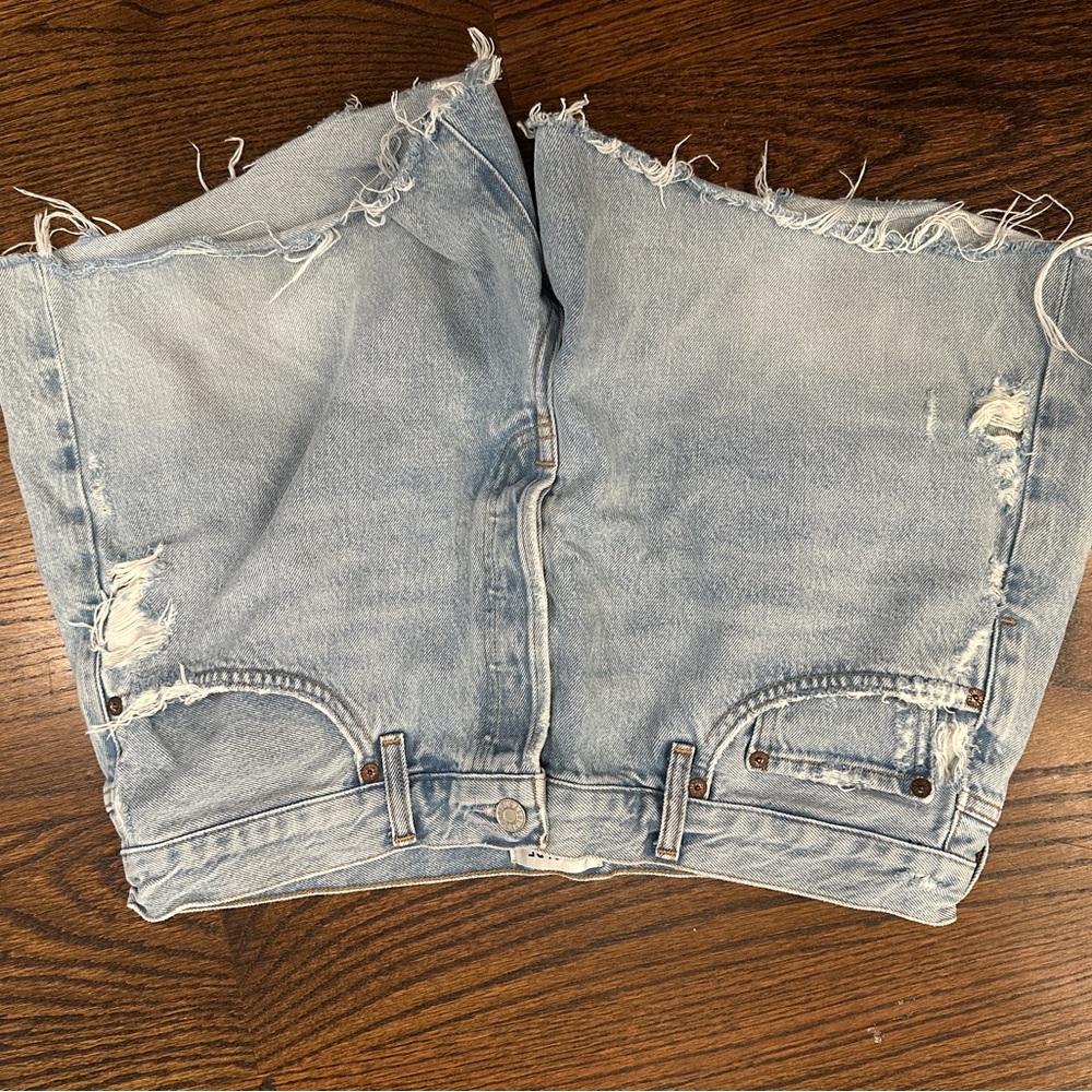 Agolde Parker Long Jean Shorts